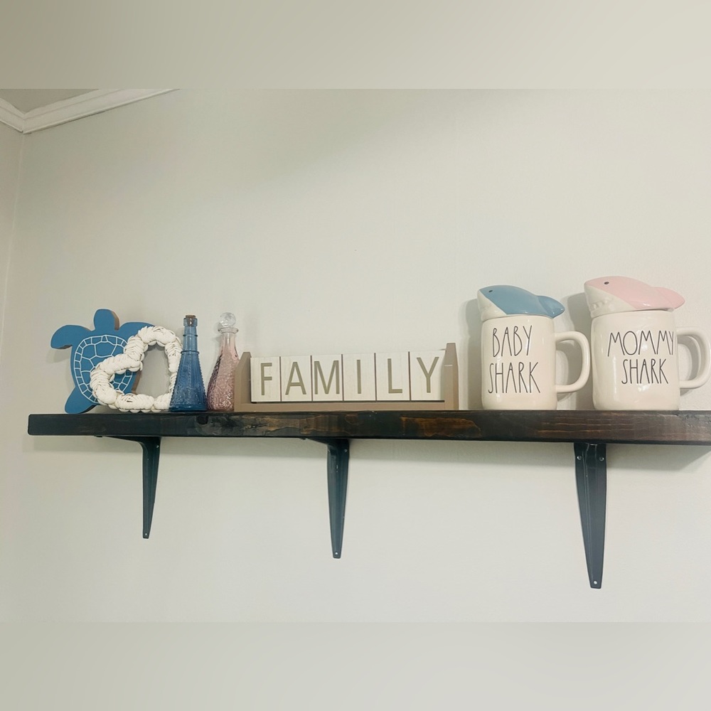 Rae Dunn, daddy shark, mommy, shark, baby shark mugs that brand new